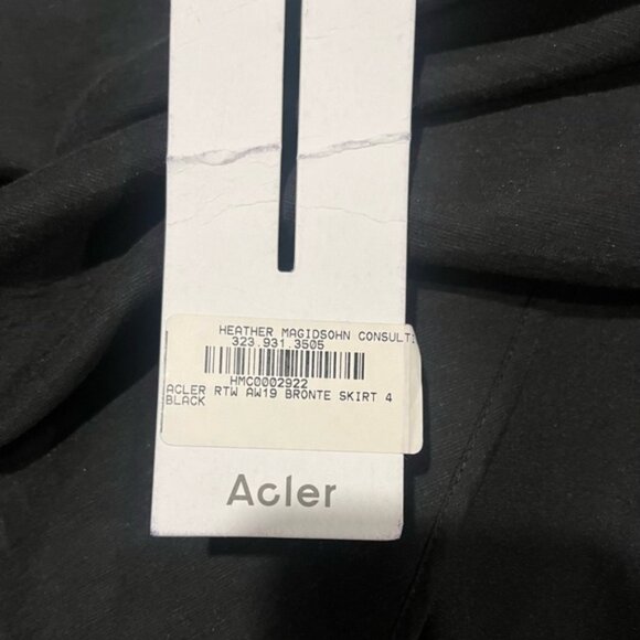 NWT Acler black bronte size 4 skirt - Picture 2 of 3